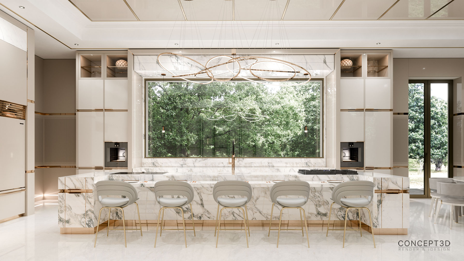 Render Interior Luxury Kitchen